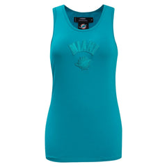 Miami Dolphins Pro Standard Women's Triple Tonal Racerback Tank Top - Aqua online