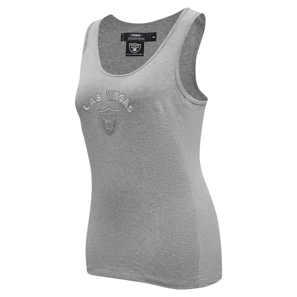 Las Vegas Raiders Pro Standard Women's Triple Tonal Racerback Tank Top - Gray cheap