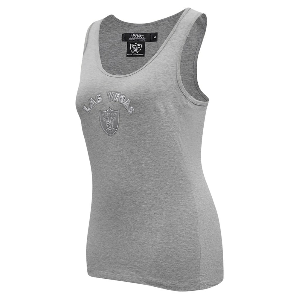 Las Vegas Raiders Pro Standard Women's Triple Tonal Racerback Tank Top - Gray cheap