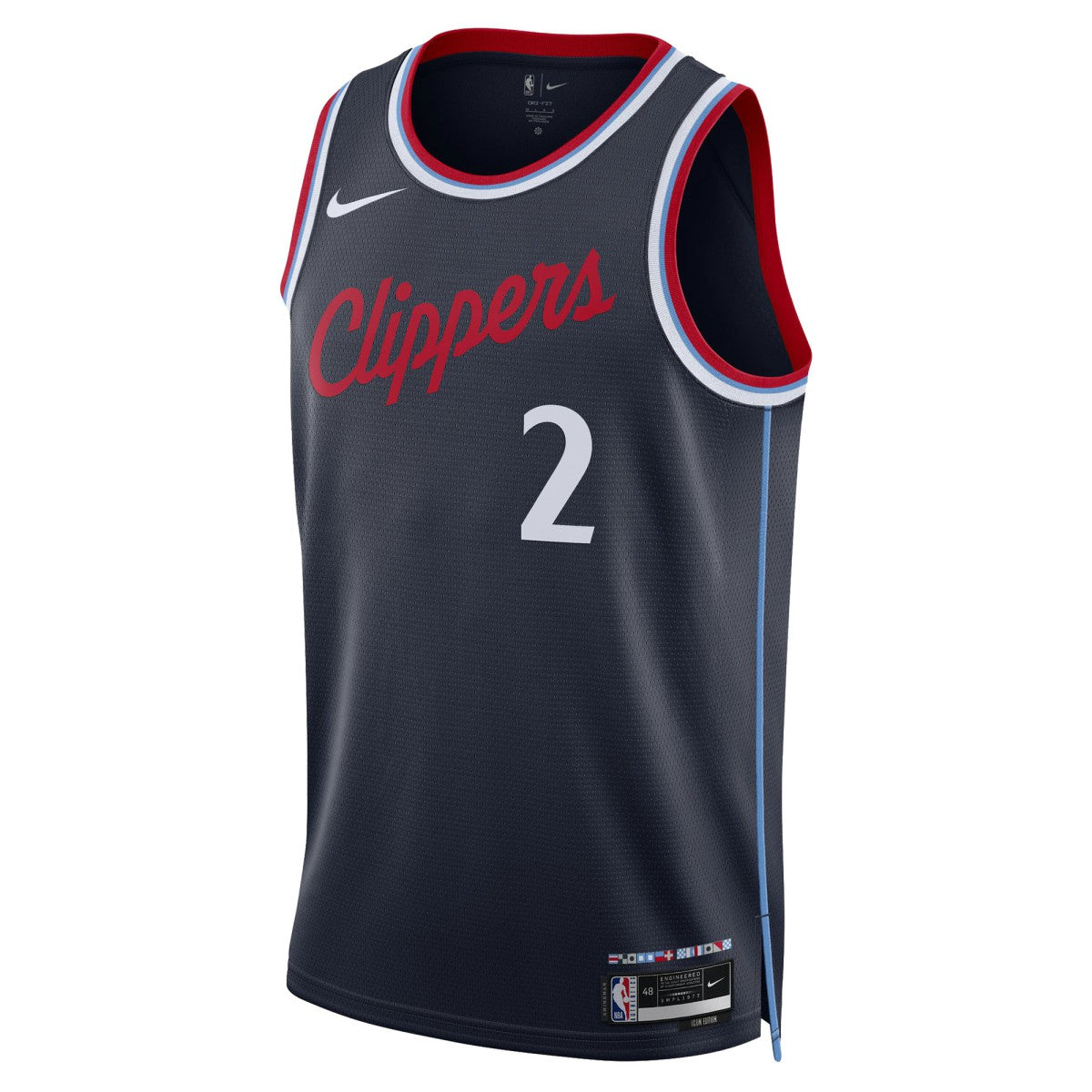 Kawhi Leonard LA Clippers Unisex 2024/25 Swingman Jersey - Navy - Icon Edition shop