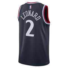 Kawhi Leonard LA Clippers Unisex 2024/25 Swingman Jersey - Navy - Icon Edition shop