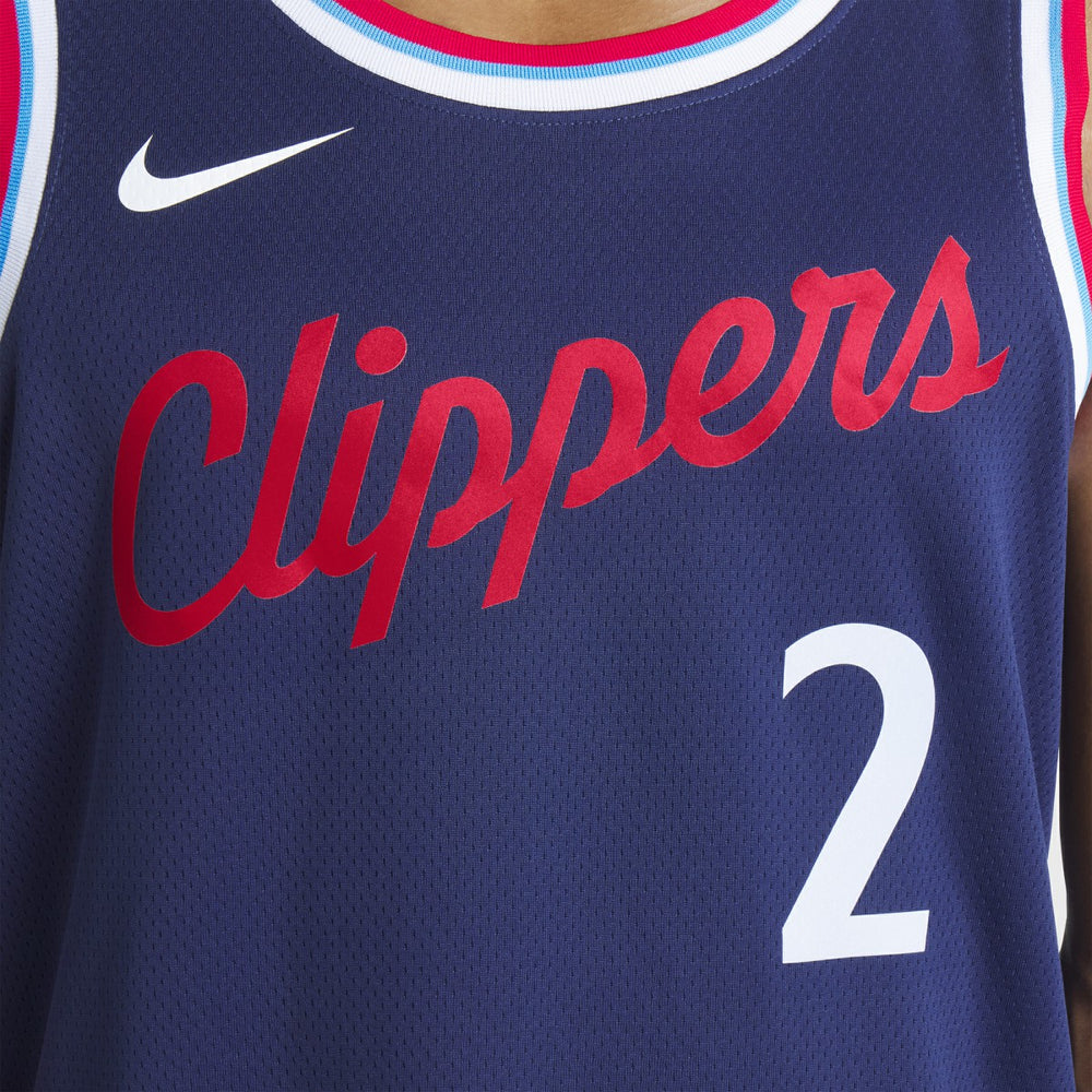 Kawhi Leonard LA Clippers Unisex 2024/25 Swingman Jersey - Navy - Icon Edition shop