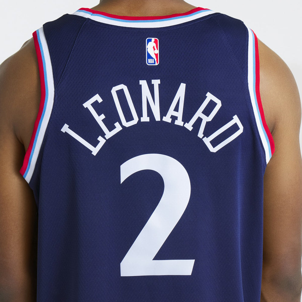 Kawhi Leonard LA Clippers Unisex 2024/25 Swingman Jersey - Navy - Icon Edition shop