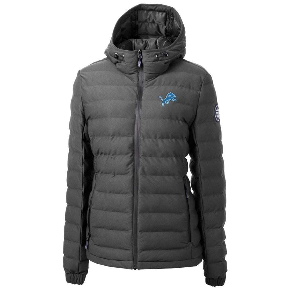 Detroit Lions Cutter & Buck Women's Mission Ridge Repreve Eco Insulated Full-Zip Puffer Jacket - Gray cheap