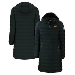 Washington Commanders Cutter & Buck Women's Mission Ridge Repreve Eco Insulated Long Full-Zip Puffer Jacket - Black sale
