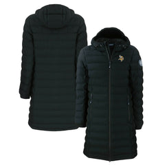Minnesota Vikings Cutter & Buck Women's Mission Ridge Repreve Eco Insulated Long Full-Zip Puffer Jacket - Black online