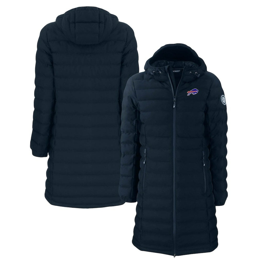Buffalo Bills Cutter & Buck Women's Mission Ridge Repreve Eco Insulated Long Full-Zip Puffer Jacket - Navy online