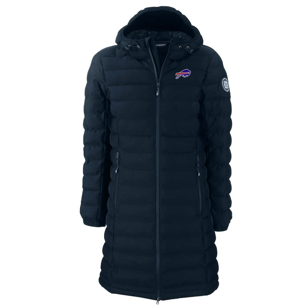 Buffalo Bills Cutter & Buck Women's Mission Ridge Repreve Eco Insulated Long Full-Zip Puffer Jacket - Navy online