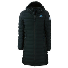 Detroit Lions Cutter & Buck Women's Mission Ridge Repreve Eco Insulated Long Full-Zip Puffer Jacket - Black for sale