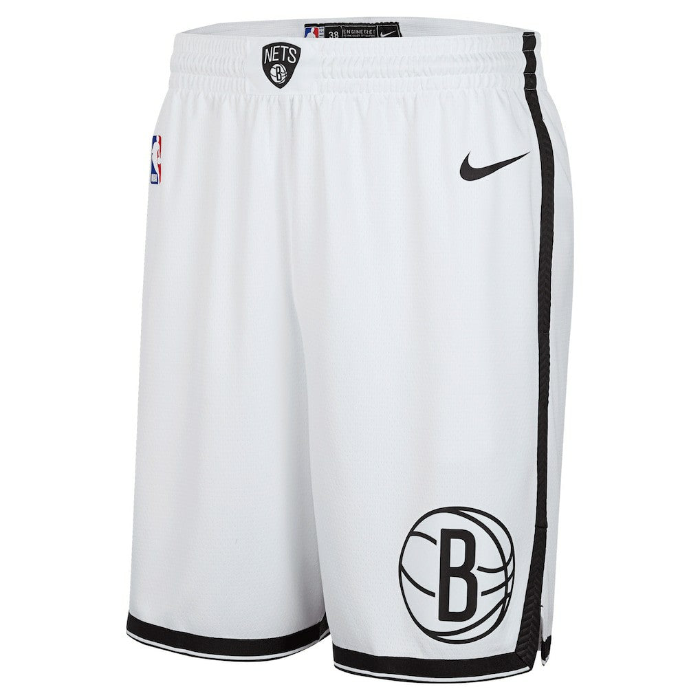 Brooklyn Nets 2024/25 Association Edition Swingman Shorts - White cheap