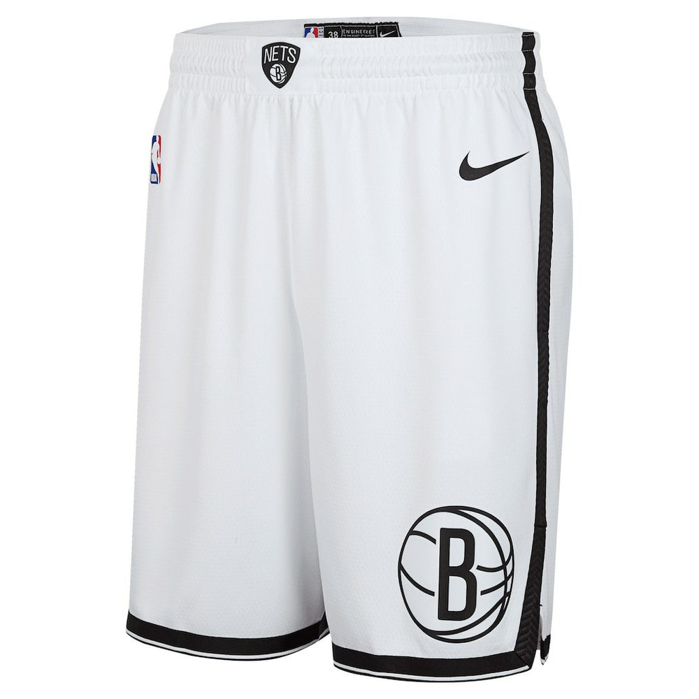 Brooklyn Nets 2024/25 Association Edition Swingman Shorts - White cheap