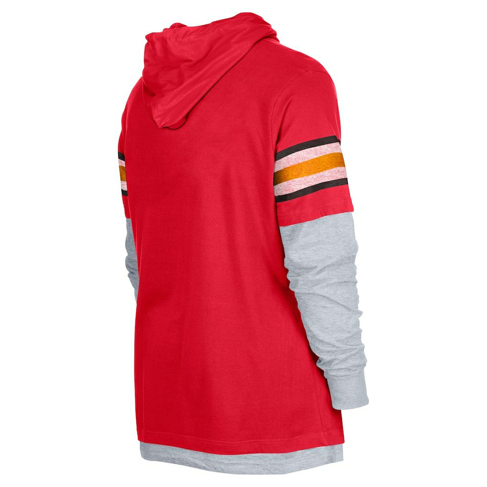 Kansas City Chiefs New Era Twofer Long Sleeve Hooded T-Shirt - Red for sale