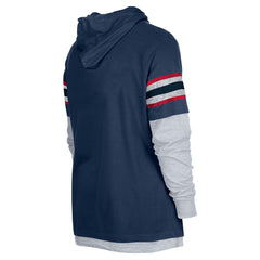 Houston Texans New Era Twofer Long Sleeve Hooded T-Shirt - Navy sale