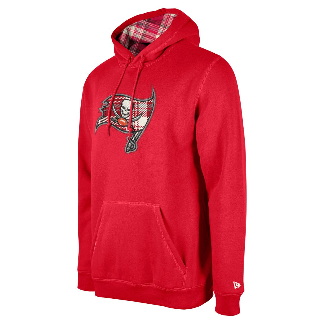 Tampa Bay Buccaneers New Era 3rd Down Plaid Pullover Hoodie - Red for sale