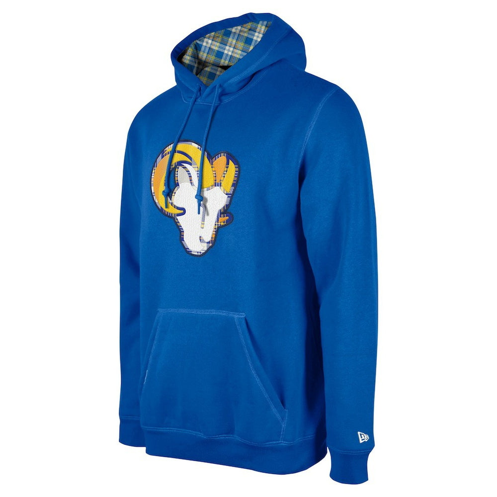 Los Angeles Rams New Era 3rd Down Plaid Pullover Hoodie - Royal for sale