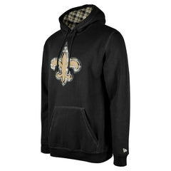 New Orleans Saints New Era 3rd Down Plaid Pullover Hoodie - Black for sale
