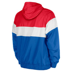 New York Giants New Era 3rd Down Raglan Quarter-Zip Windbreaker Jacket - Royal on sale