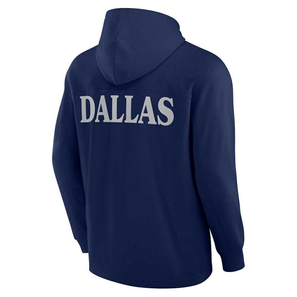 Dallas Cowboys Elements Blaze Tri-Blend Long Sleeve Hoodie T-Shirt - Navy online