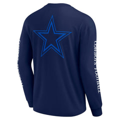 Dallas Cowboys Unisex Elements Strive Long Sleeve T-Shirt - Navy outlet