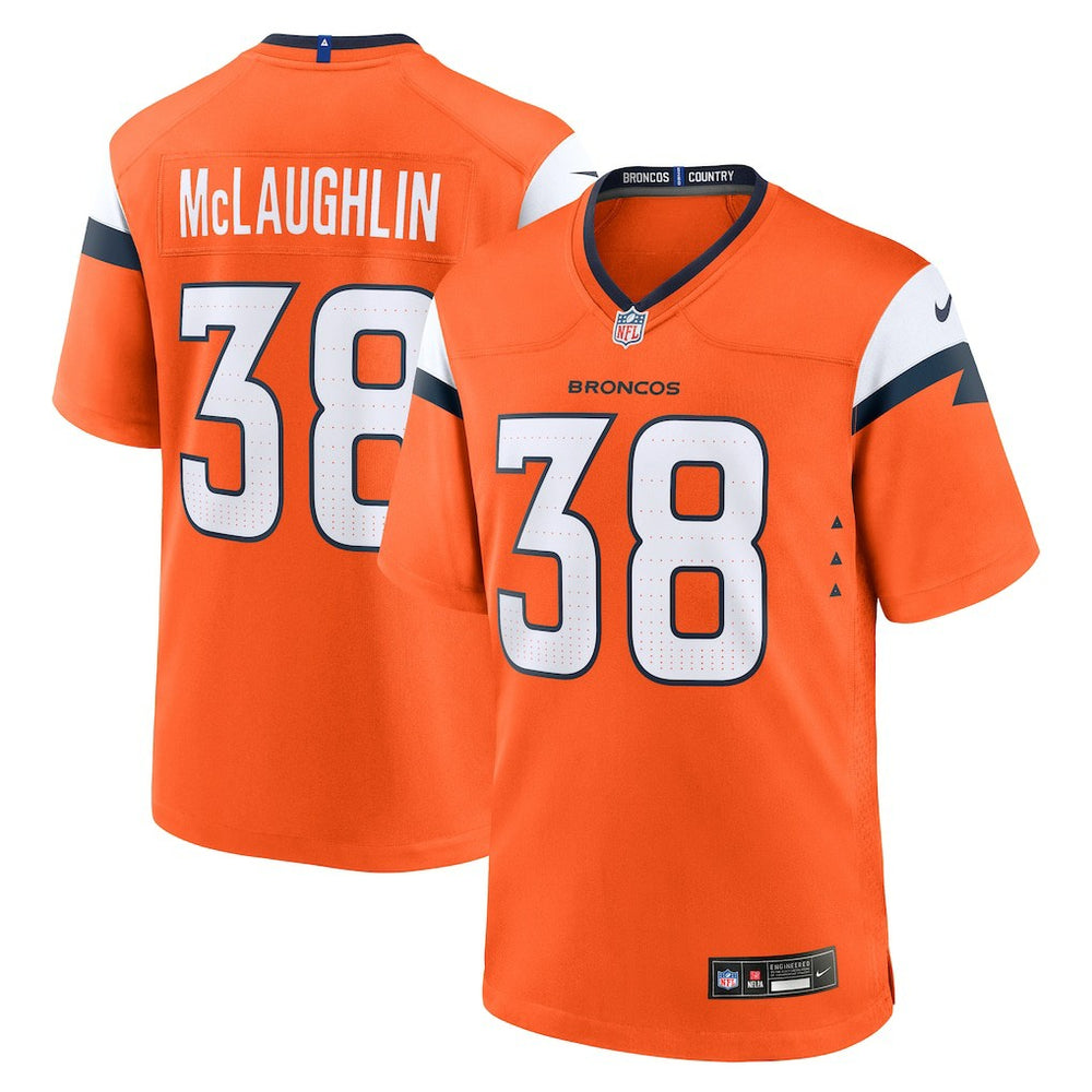Jaleel McLaughlin Denver Broncos Team Game Jersey - Orange for sale