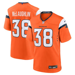 Jaleel McLaughlin Denver Broncos Team Game Jersey - Orange for sale