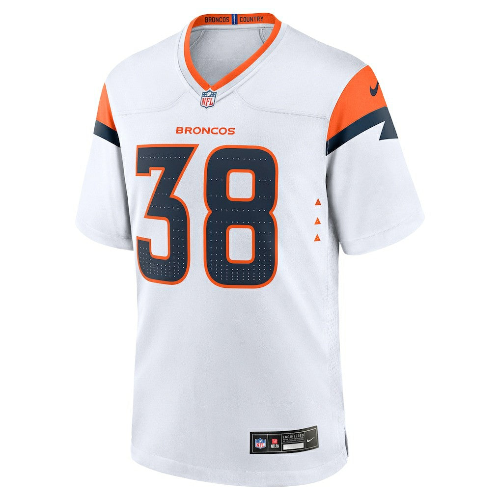 Jaleel McLaughlin Denver Broncos Game Jersey - White cheap