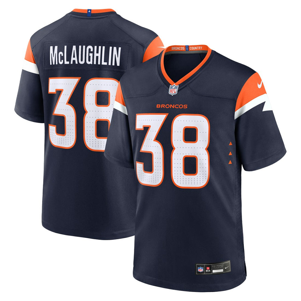 Jaleel McLaughlin Denver Broncos Alternate Game Jersey - Navy for sale