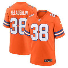 Jaleel McLaughlin Denver Broncos Mile High Collection 1977 Throwback Player Game Jersey - Orange sale