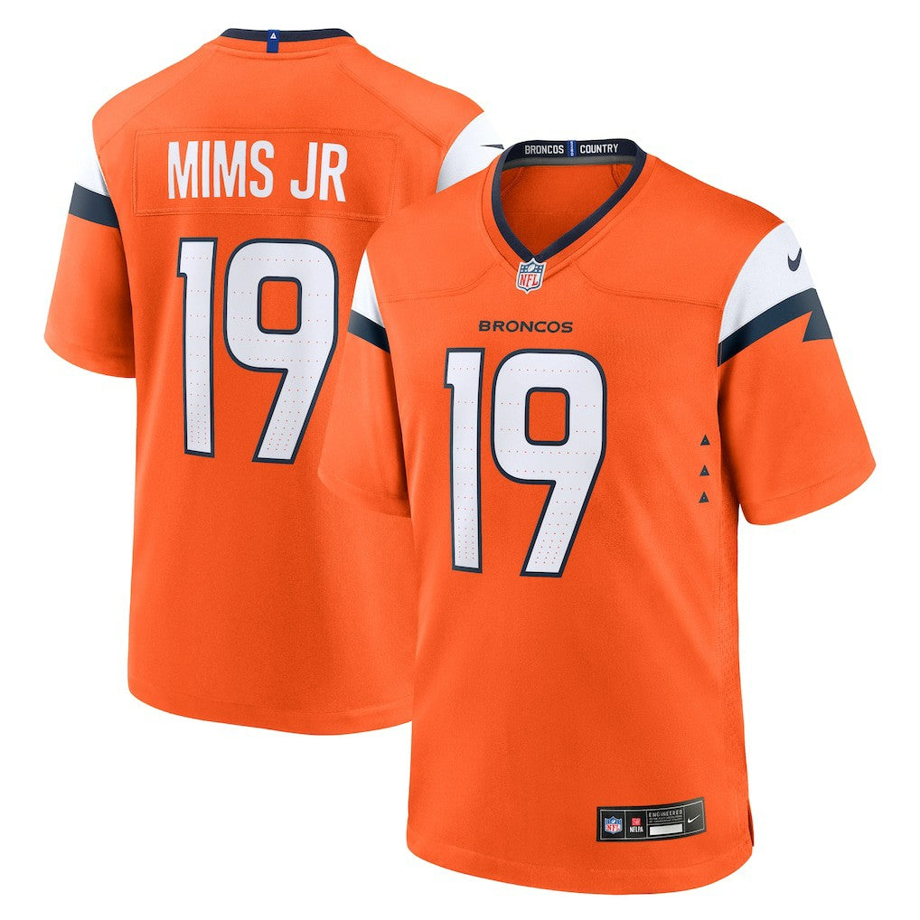 Marvin Mims Jr Denver Broncos Team Game Jersey - Orange on sale