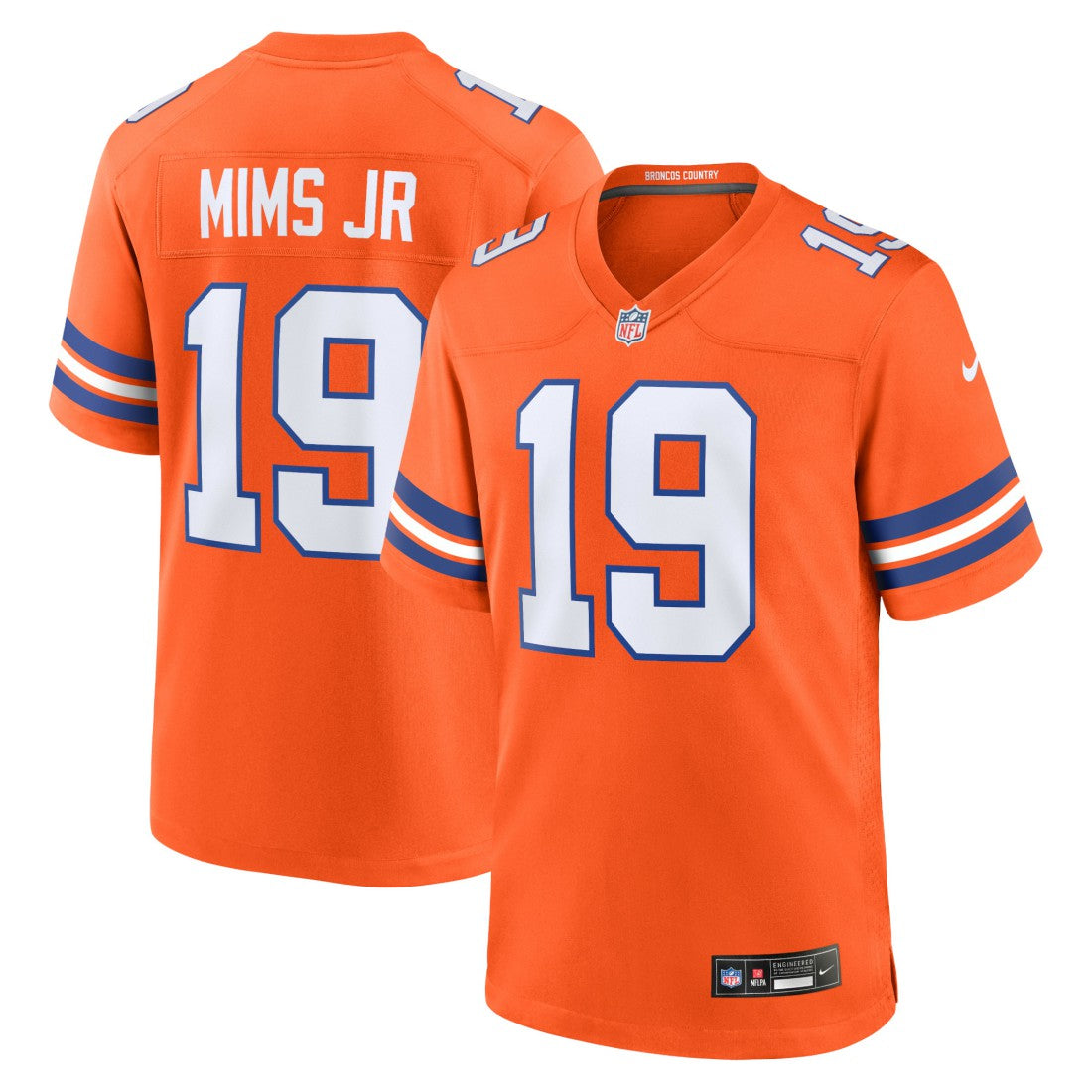 Marvin Mims Jr Denver Broncos Mile High Collection 1977 Throwback Player Game Jersey - Orange discount