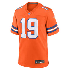 Marvin Mims Jr Denver Broncos Mile High Collection 1977 Throwback Player Game Jersey - Orange discount