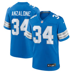 Alex Anzalone Detroit Lions Game Jersey - Blue cheap