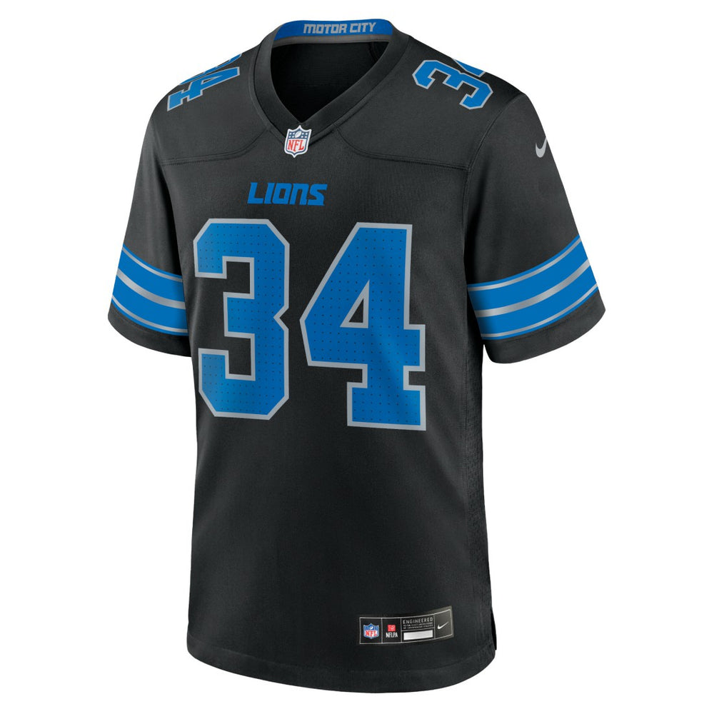 Alex Anzalone Detroit Lions 2nd Alternate Game Jersey - Black for sale
