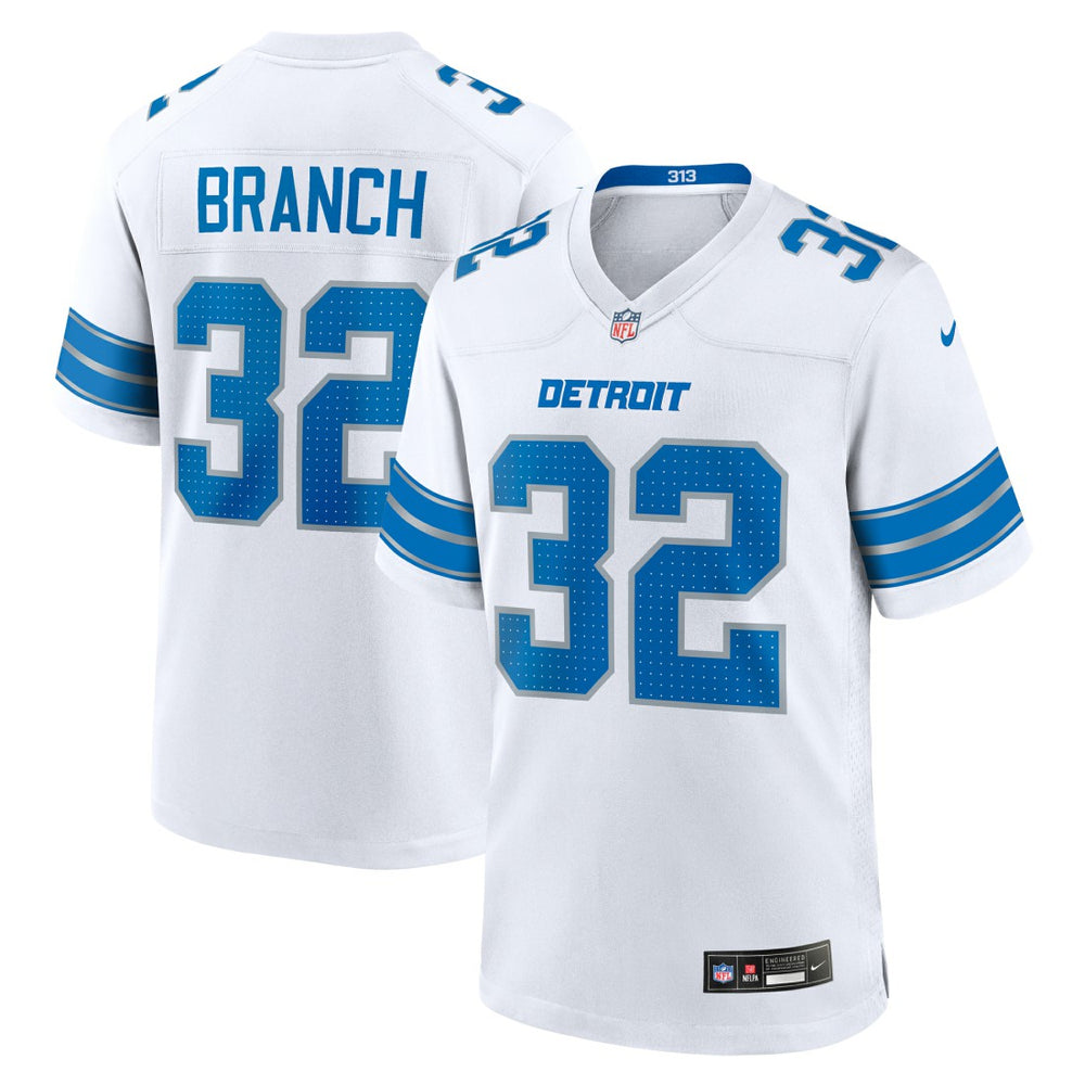 Brian Branch Detroit Lions White Game Jersey - White cheap