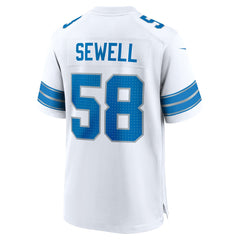 Penei Sewell Detroit Lions Game Jersey - White discount