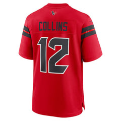 Nico Collins Houston Texans Alternate Game Jersey - Red for sale