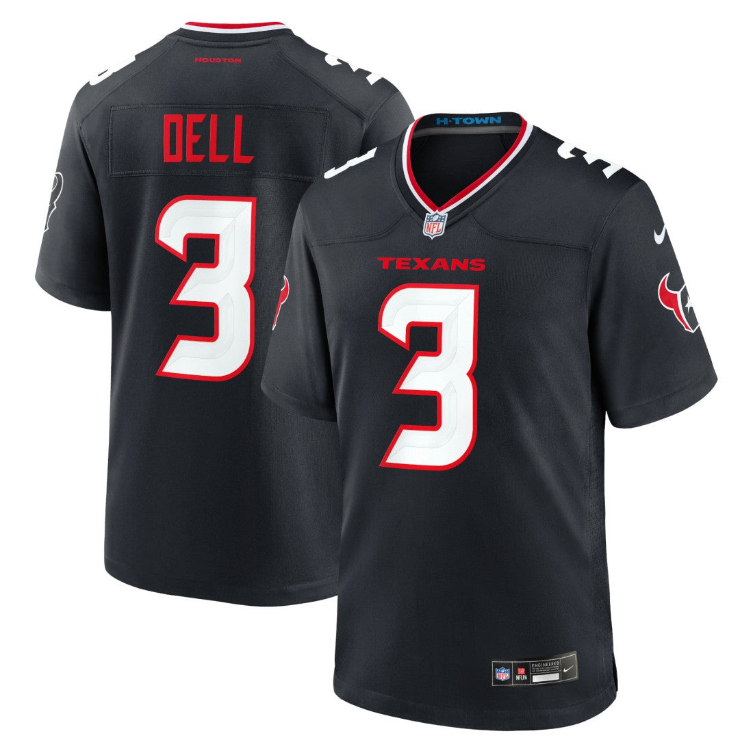 Tank Dell Houston Texans Game Jersey - Navy on sale