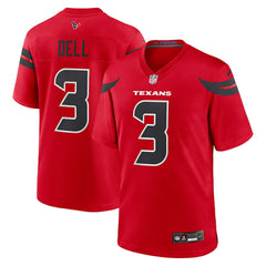 Tank Dell Houston Texans Alternate Game Jersey - Red on sale