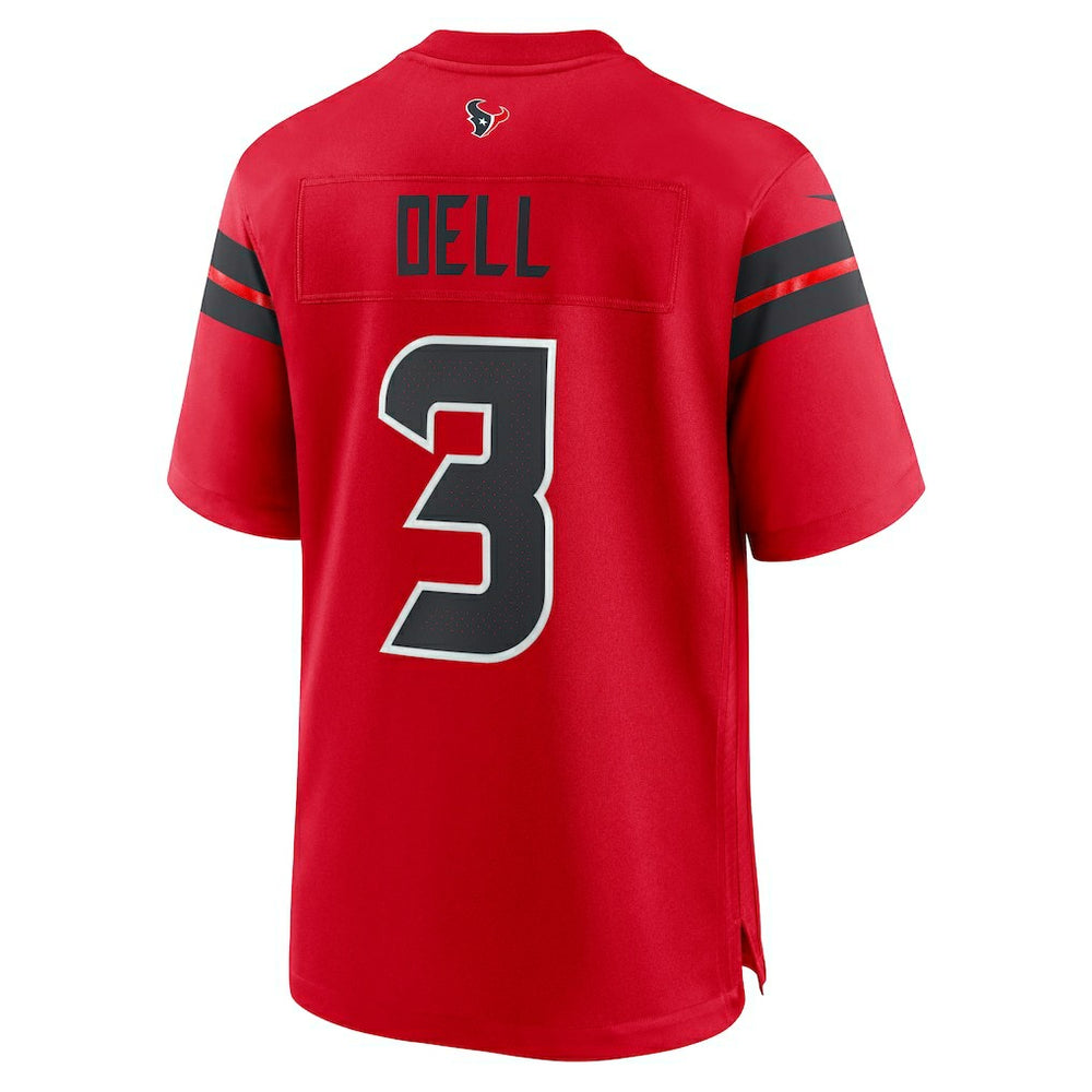 Tank Dell Houston Texans Alternate Game Jersey - Red on sale