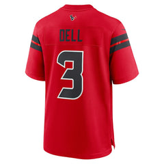 Tank Dell Houston Texans Alternate Game Jersey - Red on sale