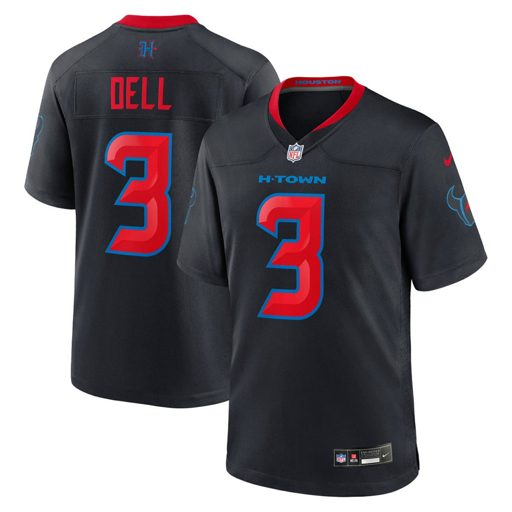 Tank Dell Houston Texans 2nd Alternate Game Jersey - Navy on sale