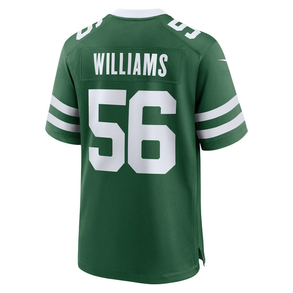 Quincy Williams New York Jets Game Player Jersey – Legacy Green discount