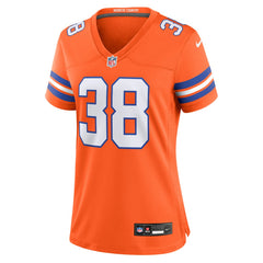 Jaleel McLaughlin Denver Broncos Women's Mile High Collection 1977 Throwback Player Game Jersey - Orange on sale