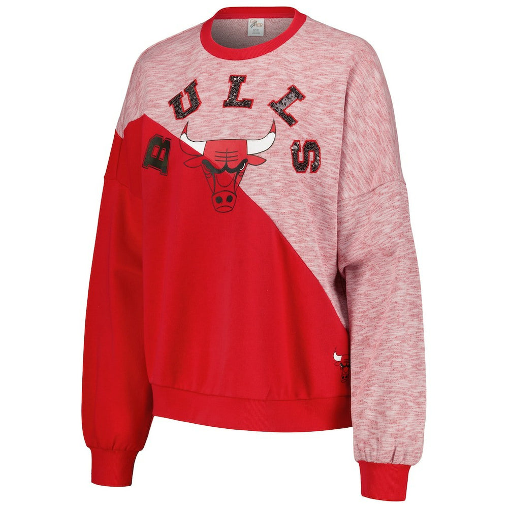 Chicago Bulls G-III 4Her by Carl Banks Women's Benches Split Pullover Sweatshirt sale - Red online
