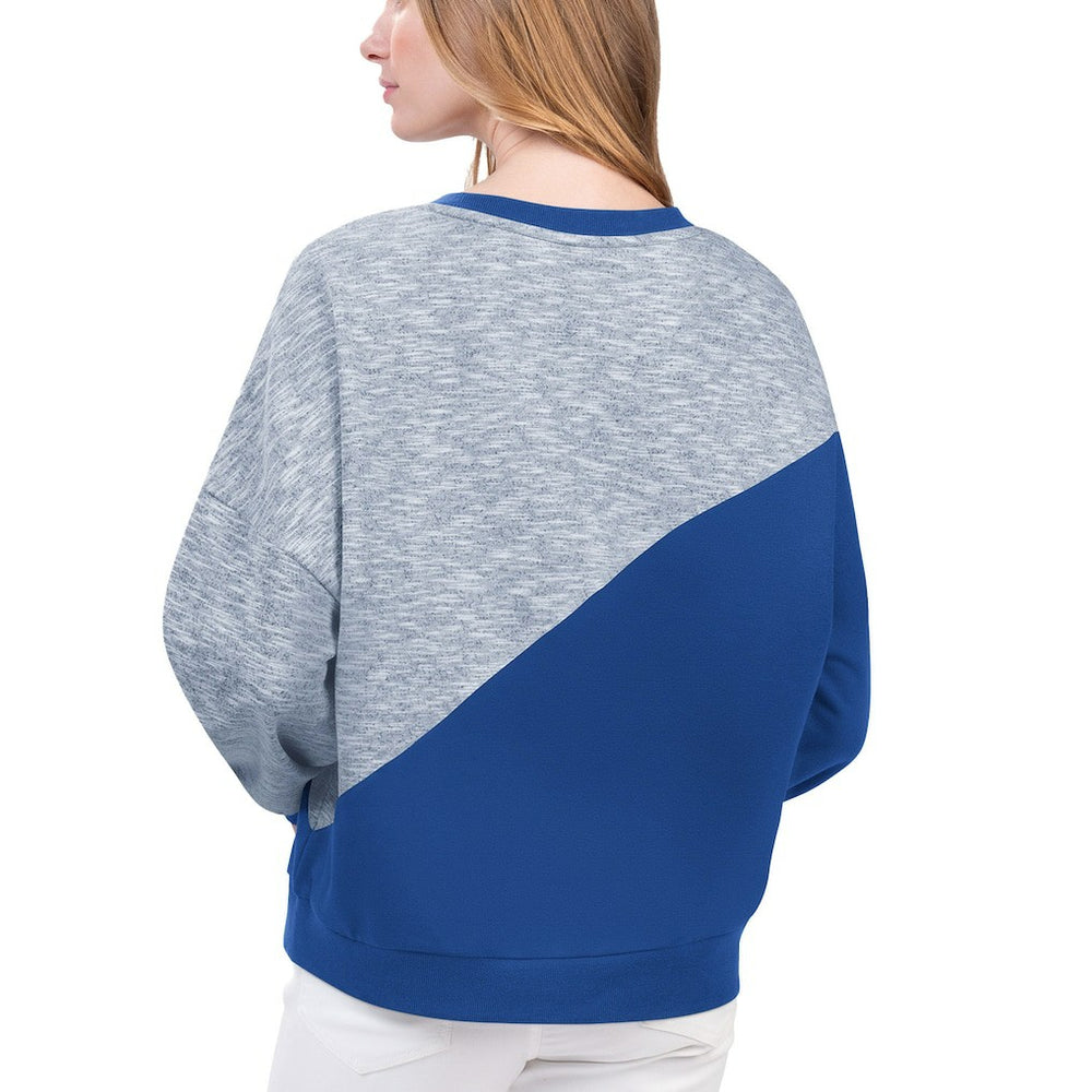 Philadelphia 76ers G-III 4Her by Carl Banks Women's Benches Split Pullover Sweatshirt - Royal sale