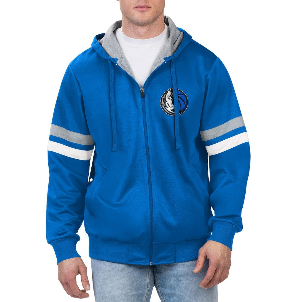 Dallas Mavericks G-III Sports by Carl Banks Contender Full-Zip Hoodie Jacket sale - Blue discount