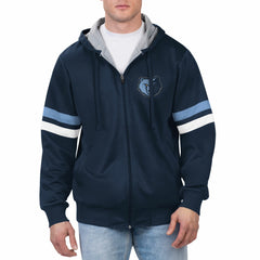 Memphis Grizzlies G-III Sports by Carl Banks Contender Full-Zip Hoodie Jacket - Navy shop