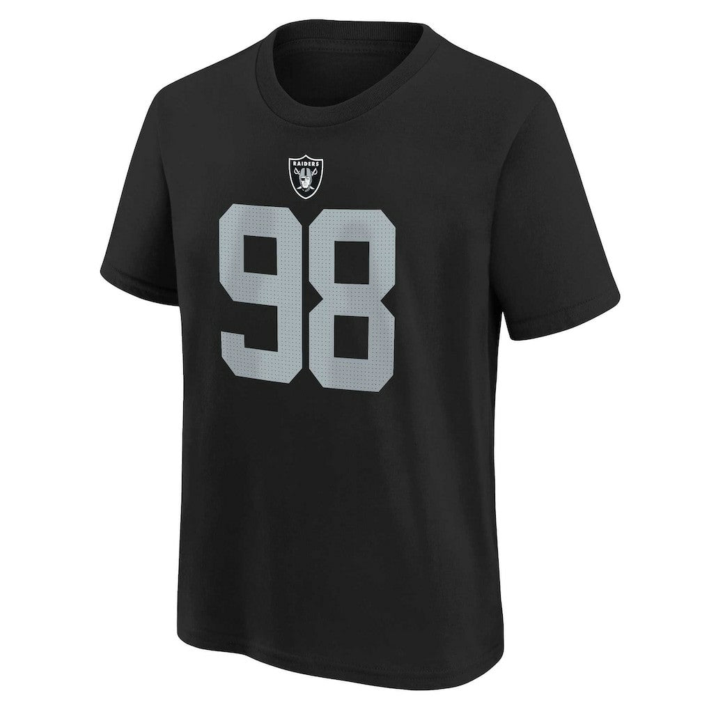 Maxx Crosby Las Vegas Raiders Youth Player Name & Number T-Shirt - Black outlet