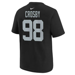 Maxx Crosby Las Vegas Raiders Youth Player Name & Number T-Shirt - Black outlet