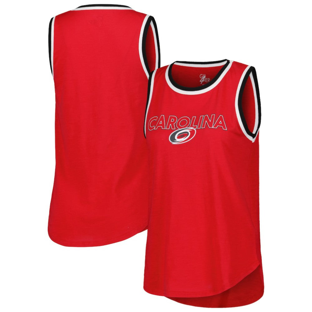 Carolina Hurricanes G-III 4Her by Carl Banks Women's Strategy Tank Top - Red Tank Top